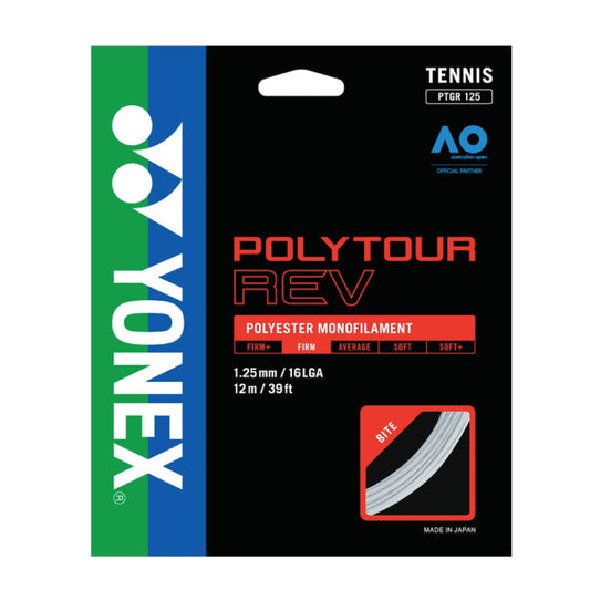 YONEX STRING POLYTOUR REV 1.25MM 16G WHT SET