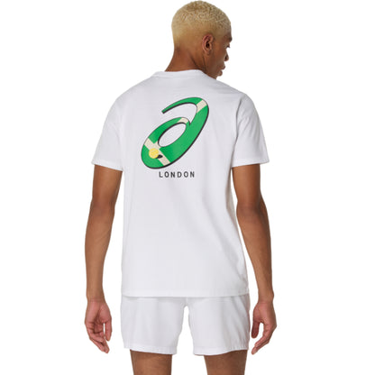 ASICS SHIRT TEE COURT GRAPHIC MN WHITE (SS25)
