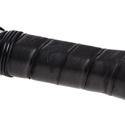 Close-up of a grip replacement handle with a brand logo on a white background