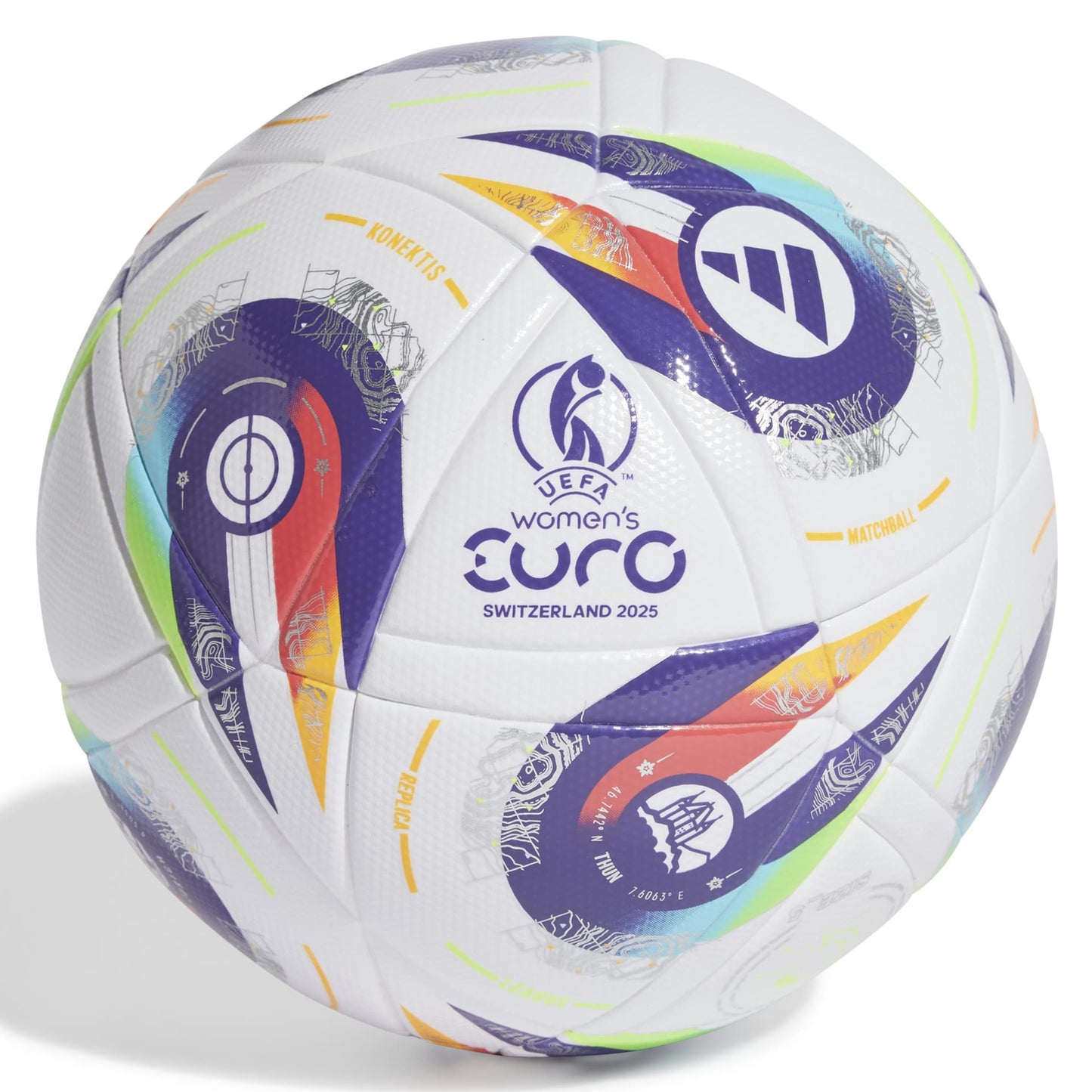 ADIDAS BALL SOCCER EURO25 LEAGUE WHITE/PANTONE/LUCID LEMON (SS25)