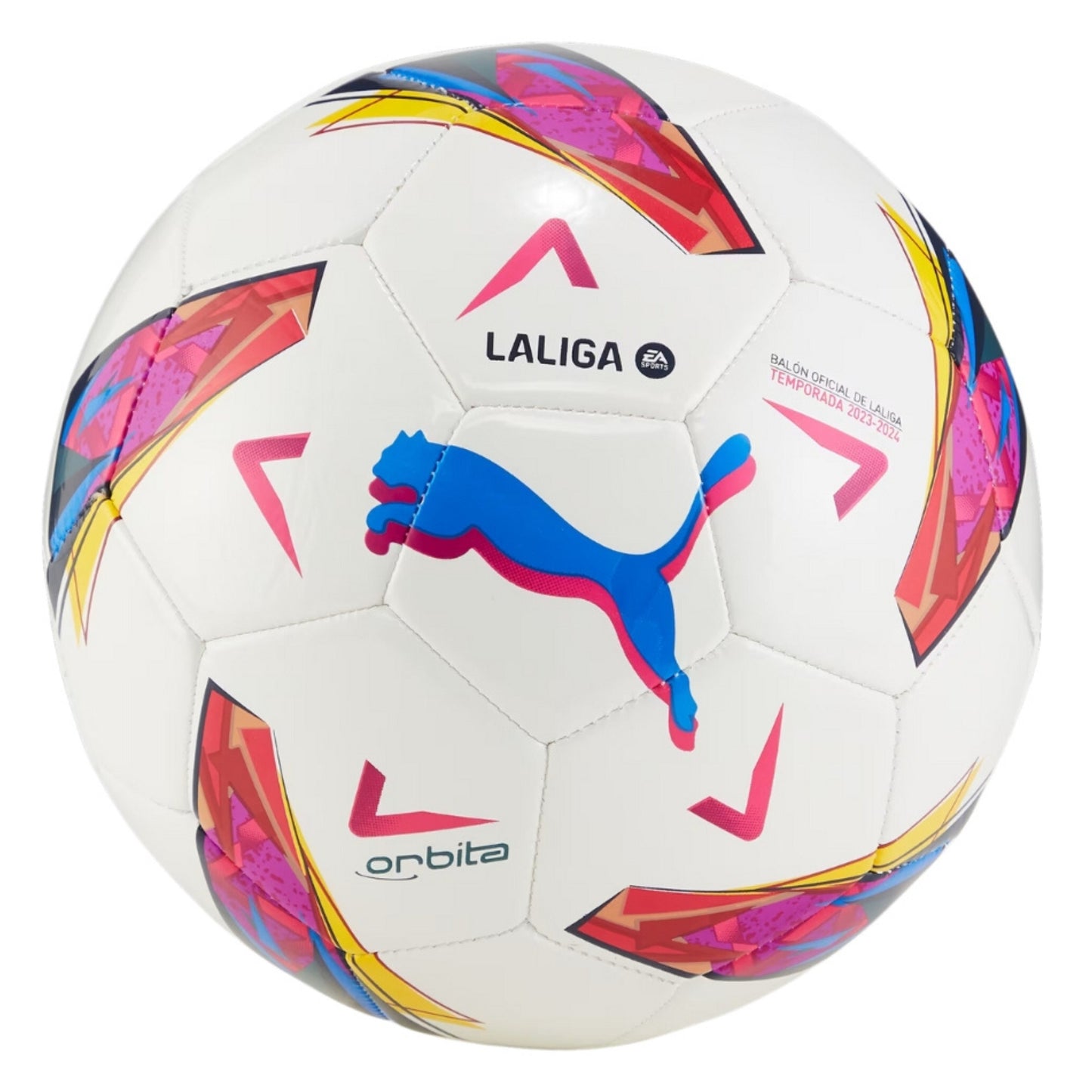 PUMA BALL SOCCER ORBITA 1 LALIGA HYBRID WHITE/MULTICOLOUR (AW24)