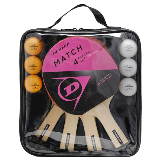 DUNLOP TABLE TENNIS SET MATCH 4 PLAYER