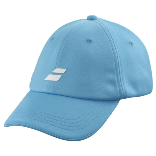 Light Babolat blue cap with a logo on a white background