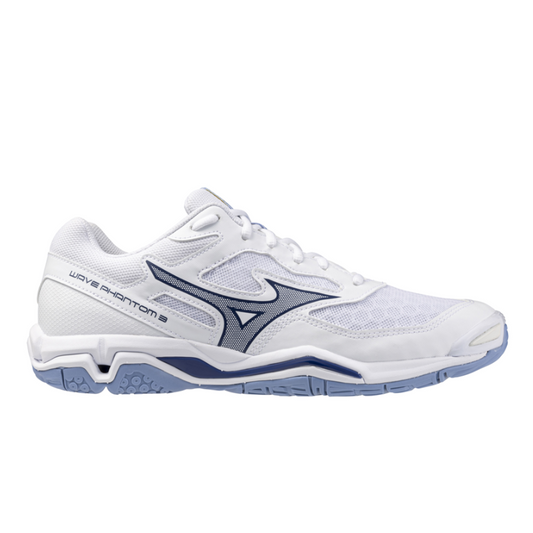 MIZUNO SHOE WAVE PHANTOM 3 UNI WHITE/BELLWETHER BLUE (SS25)