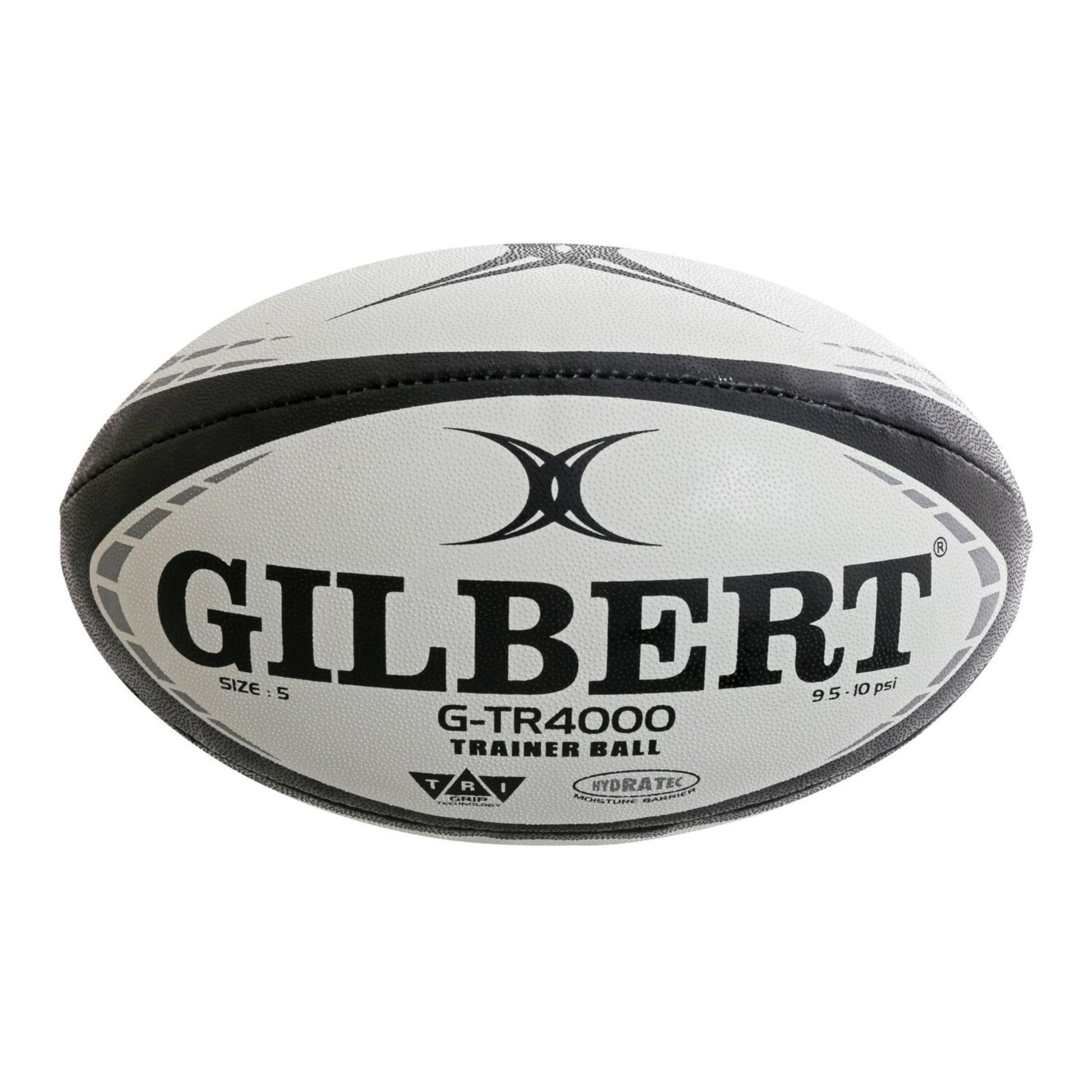Gilbert rugby ball on a white background