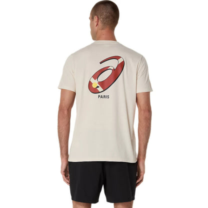 ASICS SHIRT TEE COURT GRAPHIC MN BIRCH (SS25)