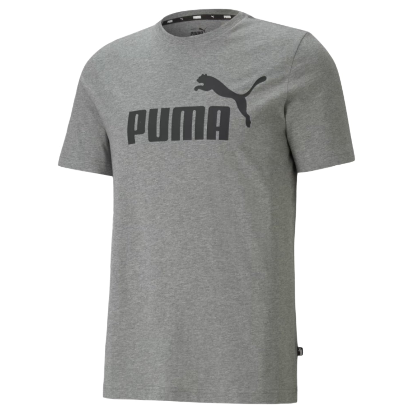 PUMA SHIRT TEE ESS LOGO GRAY HEATHER (AW24)