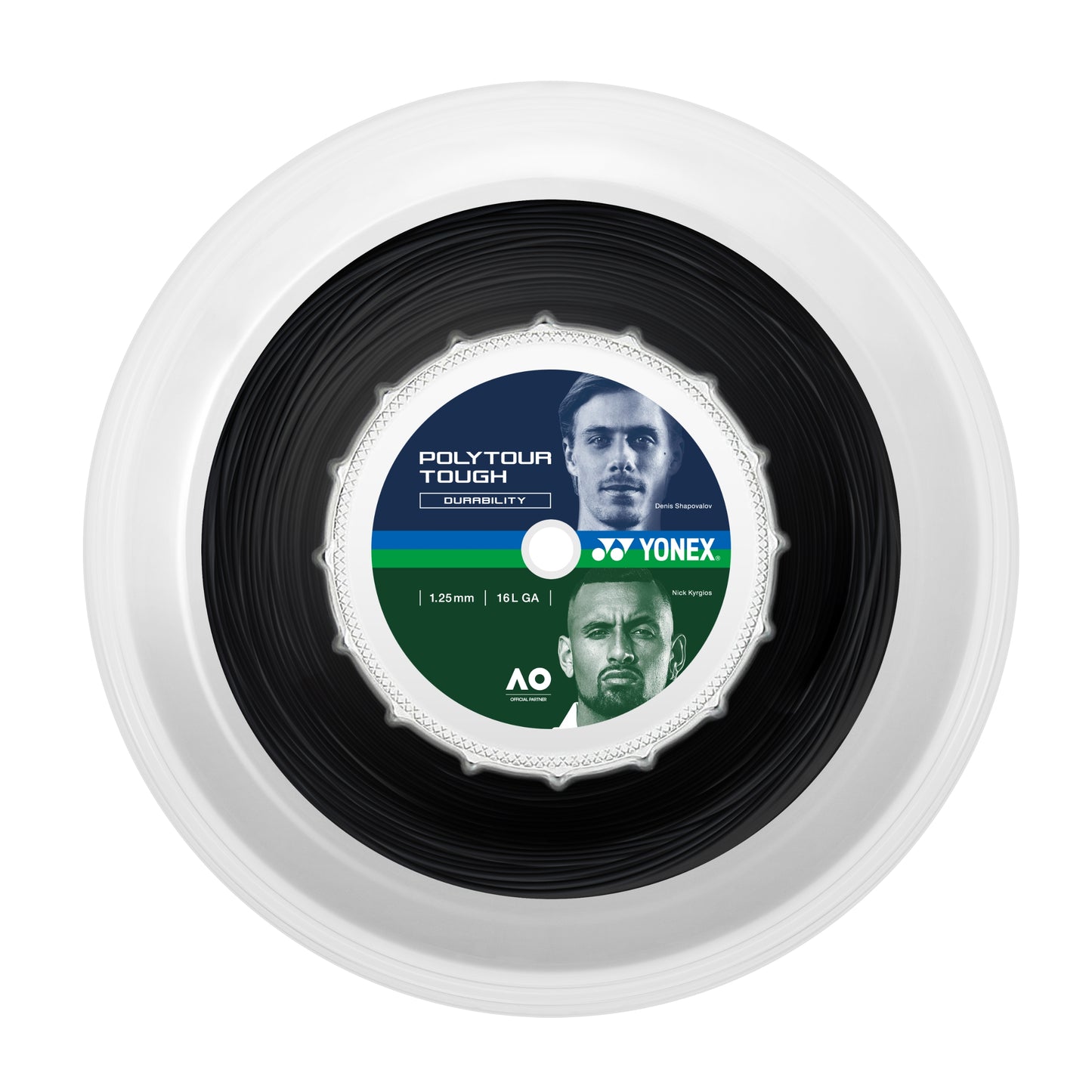 YONEX STRING POLYTOUR TOUGH 1.25MM 16G BLACK