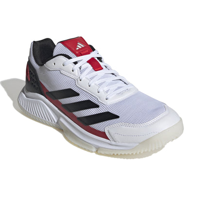 ADIDAS SHOE PADEL COURTQUICK MN WHITE/BLACK/LUCID RED (SS25)