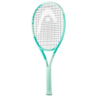 Head Tennis racket with a mint design on a white background