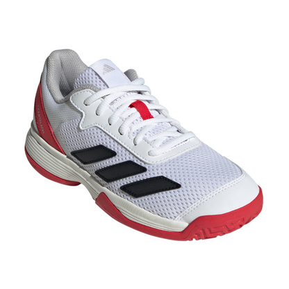 ADIDAS SHOE COURTFLASH KID CLOUD WHITE/LUCID RED (SS25)