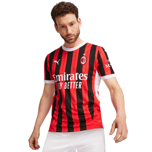 PUMA SOCCER JERSEY HOME AC MILAN RED 24/25