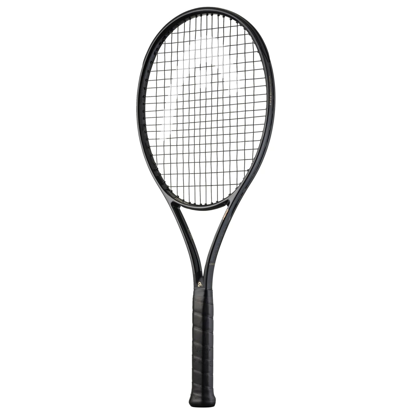 Black Head tennis racket on a white background