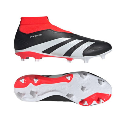 ADIDAS BOOT PREDATOR LEAGUE LACELESS FG CORE BLACK/SOLAR RED (SS24)