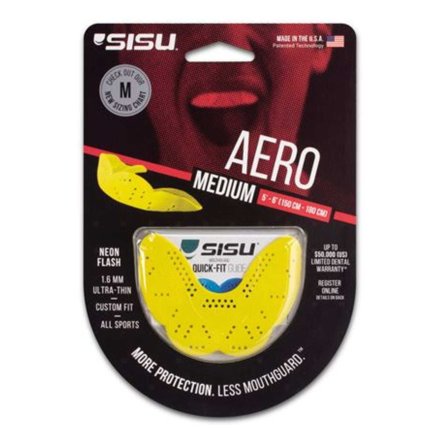 SISU MOUTHGUARD AERO SNR 1.6MM MEDIUM ASSORTED