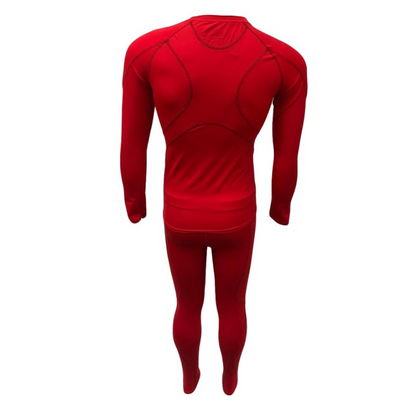 MITZUMA COMPRESSION LONG SLEEVE TOP AND PANTS RED