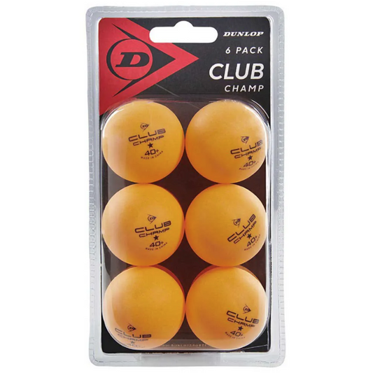 DUNLOP BALL TABLE TENNIS CLUB CHAMP 40+ ORG (6)