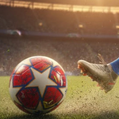 ADIDAS BALL SOCCER UCL TRAINING KNOCKOUT GLOW BLU/FLASH ORG (SS24)