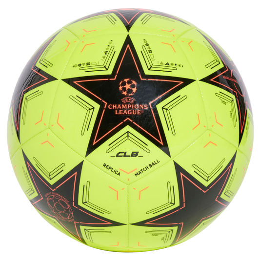 ADIDAS BALL SOCCER UCL CLUB LEAGUE SOLAR YELLOW/BLACK (AW24)