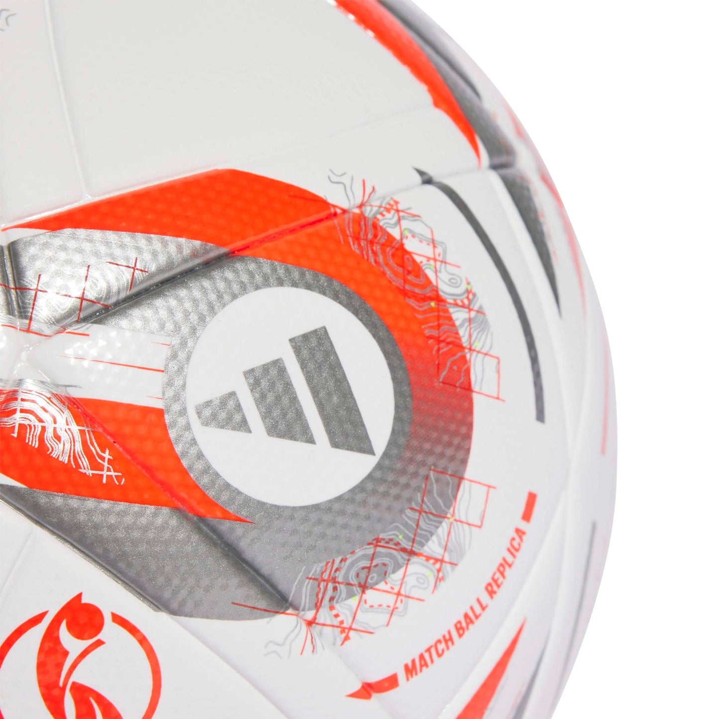 ADIDAS BALL SOCCER WOMENS EURO 25 LEAGUE FINAL WHITE/SILVER/LEMON (AW25)