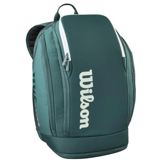 Green Wilson backpack on a white background