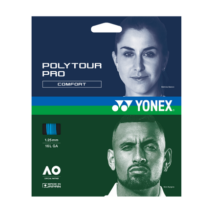 YONEX STRING POLYTOUR PRO 1.25MM 16G BLU SET