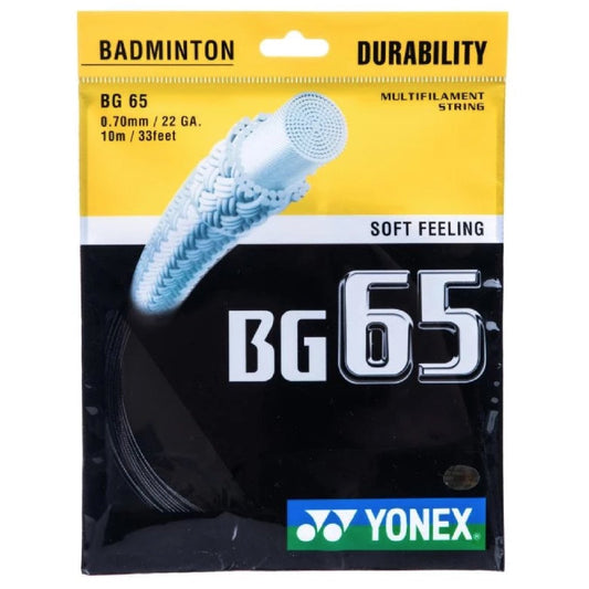 YONEX STRING BMT BG65 22G 0.70MM BLK SET