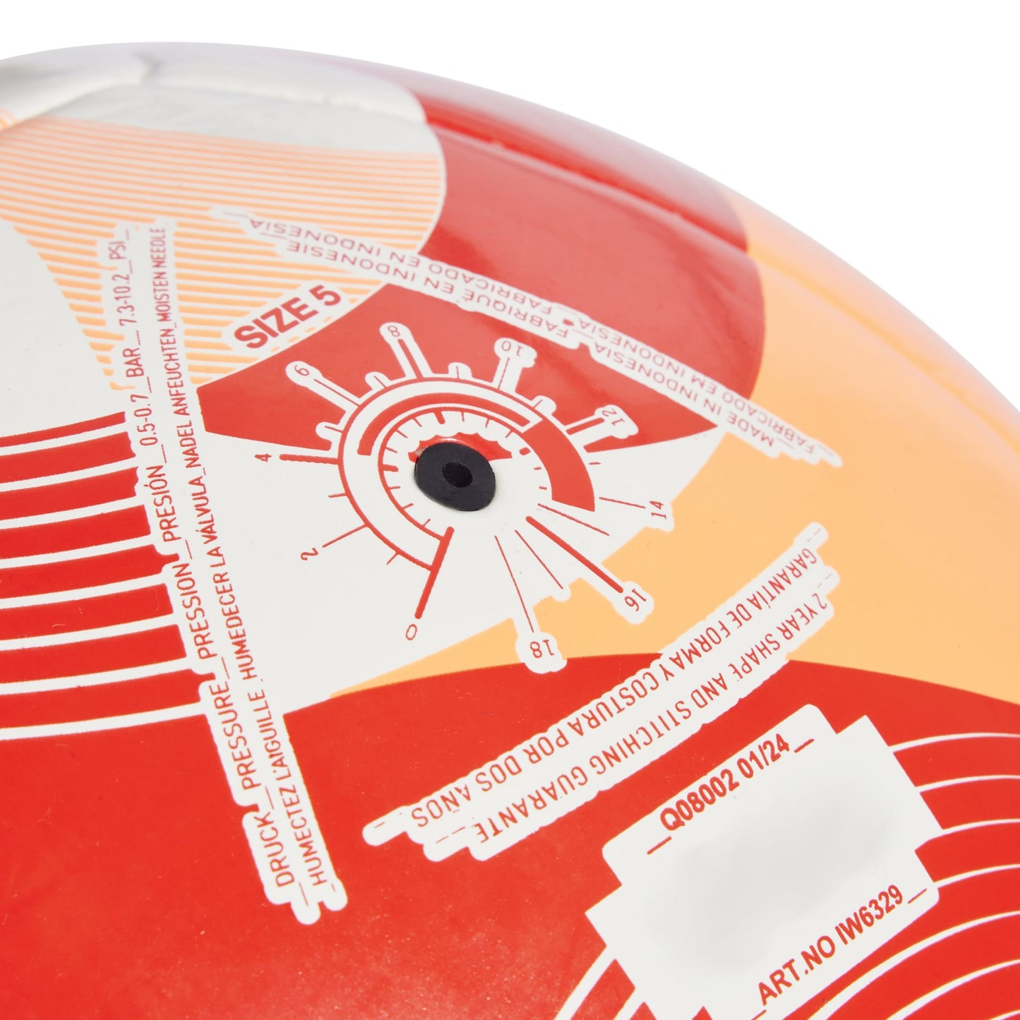 ADIDAS BALL SOCCER OLYMPICS CLUB ILE-DE-FOOT 2024 SOLAR RED  (AW24)