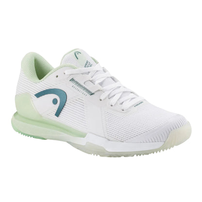 HEAD SHOE SPRINT PRO 4.0 PADEL WN WHITE/LIGHT GREEN (AW25)