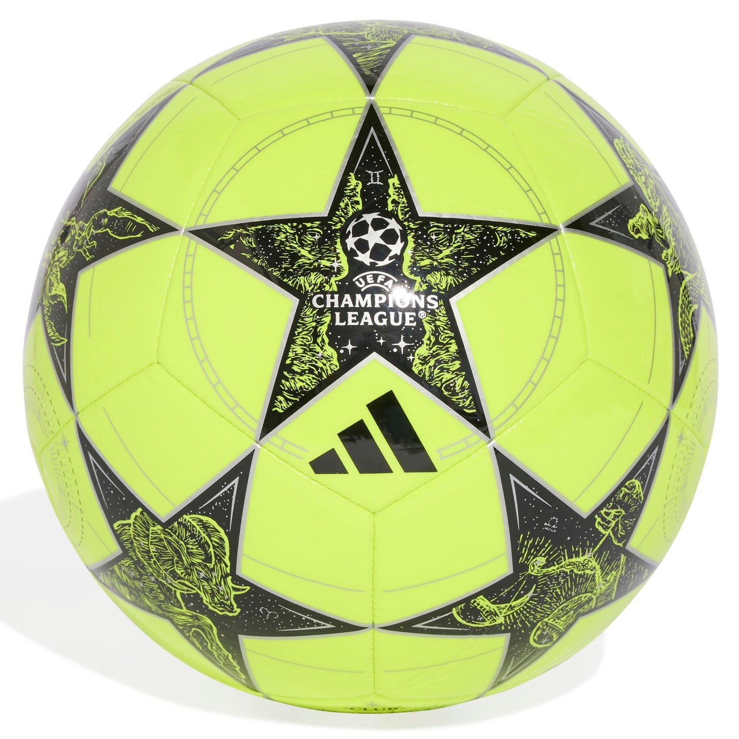 ADIDAS BALL SOCCER UCL CLUB SOLAR YELLOW/BLACK/METALLIC (AW25)