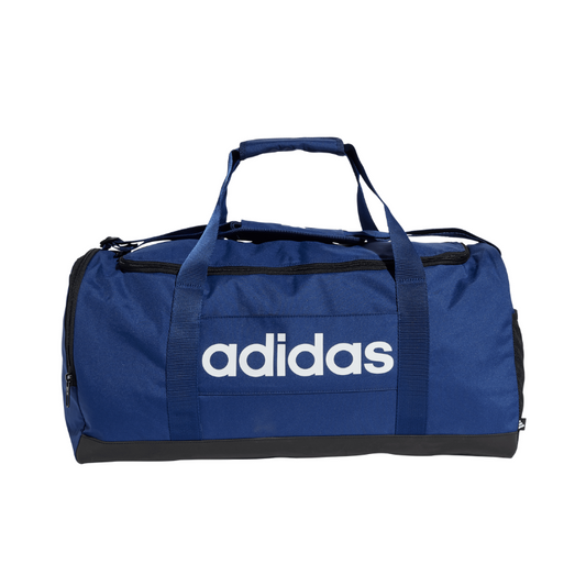 ADIDAS BAG DUFFLE LINEAR MEDIUM DARK BLUE/WHITE (AW25)