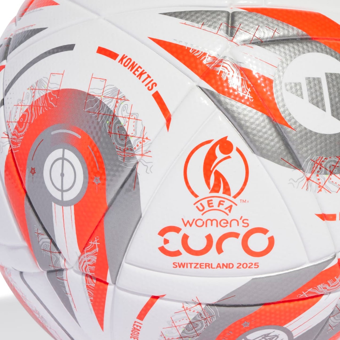 ADIDAS BALL SOCCER WOMENS EURO 25 LEAGUE FINAL WHITE/SILVER/LEMON (AW25)