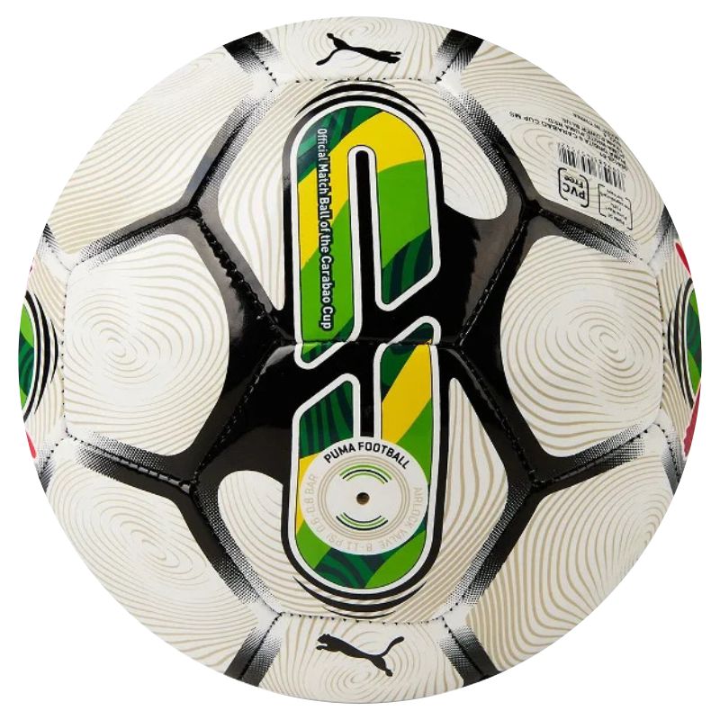 PUMA BALL SOCCER ORBITA 6 CARABAO CUP MS WHITE/GREEN (SS24)