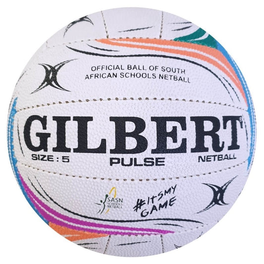 GILBERT BALL NETBALL PULSE GSA SCHOOL WHT/PUR (2022)