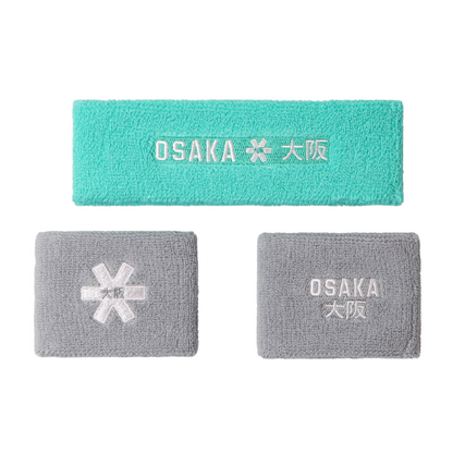 OSAKA HOCKEY SWEATBAND SET AQUATIC AWE/SIMPLE GREY