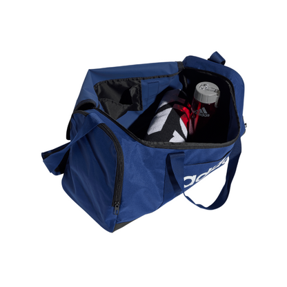 ADIDAS BAG DUFFLE LINEAR MEDIUM DARK BLUE/WHITE (AW25)
