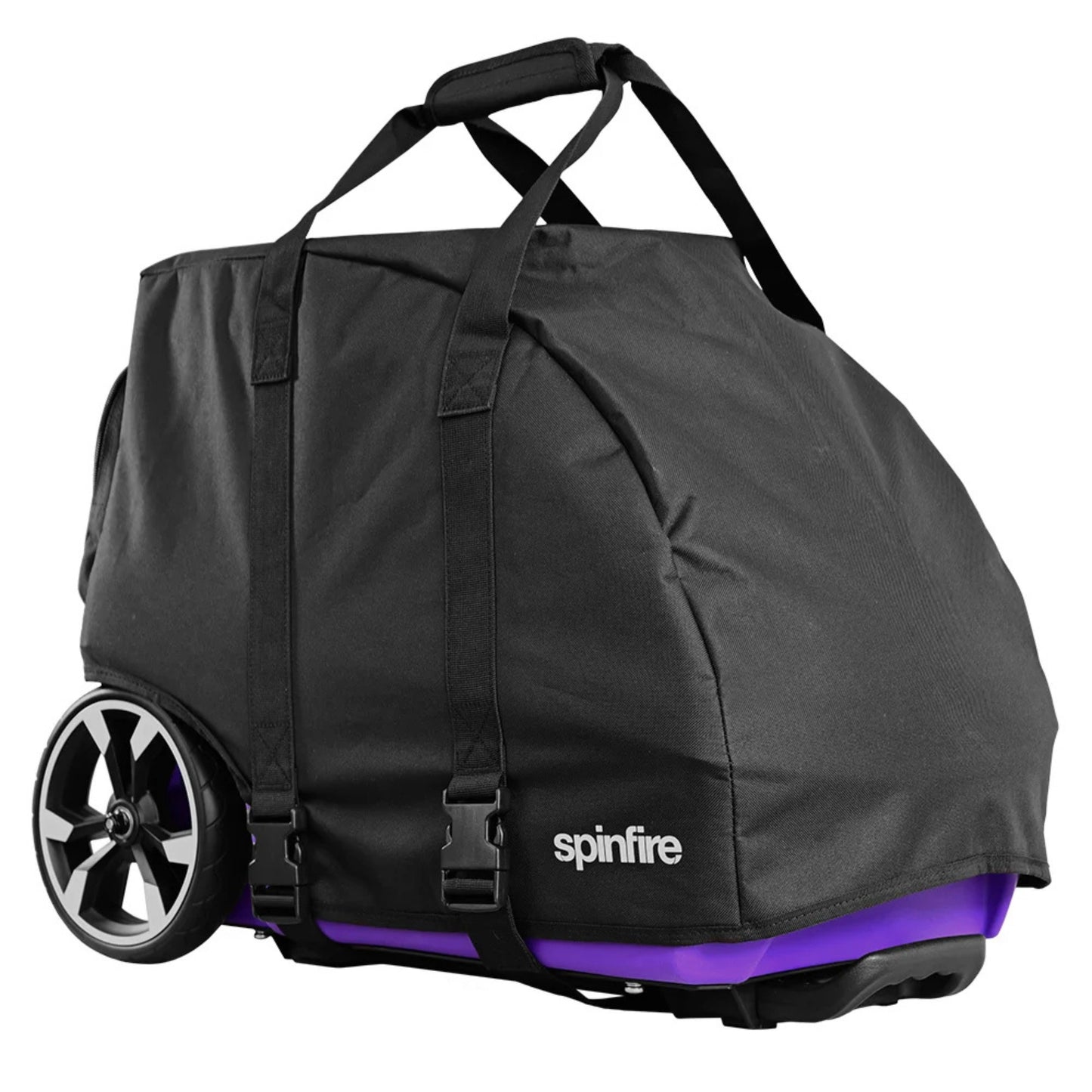 Black Spinfire Carry Case with the Branding 'Spinfire' on a white background