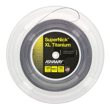 ASHAWAY STRING SQ SUPERNICK XL TIT 17G 1.25MM / REEL