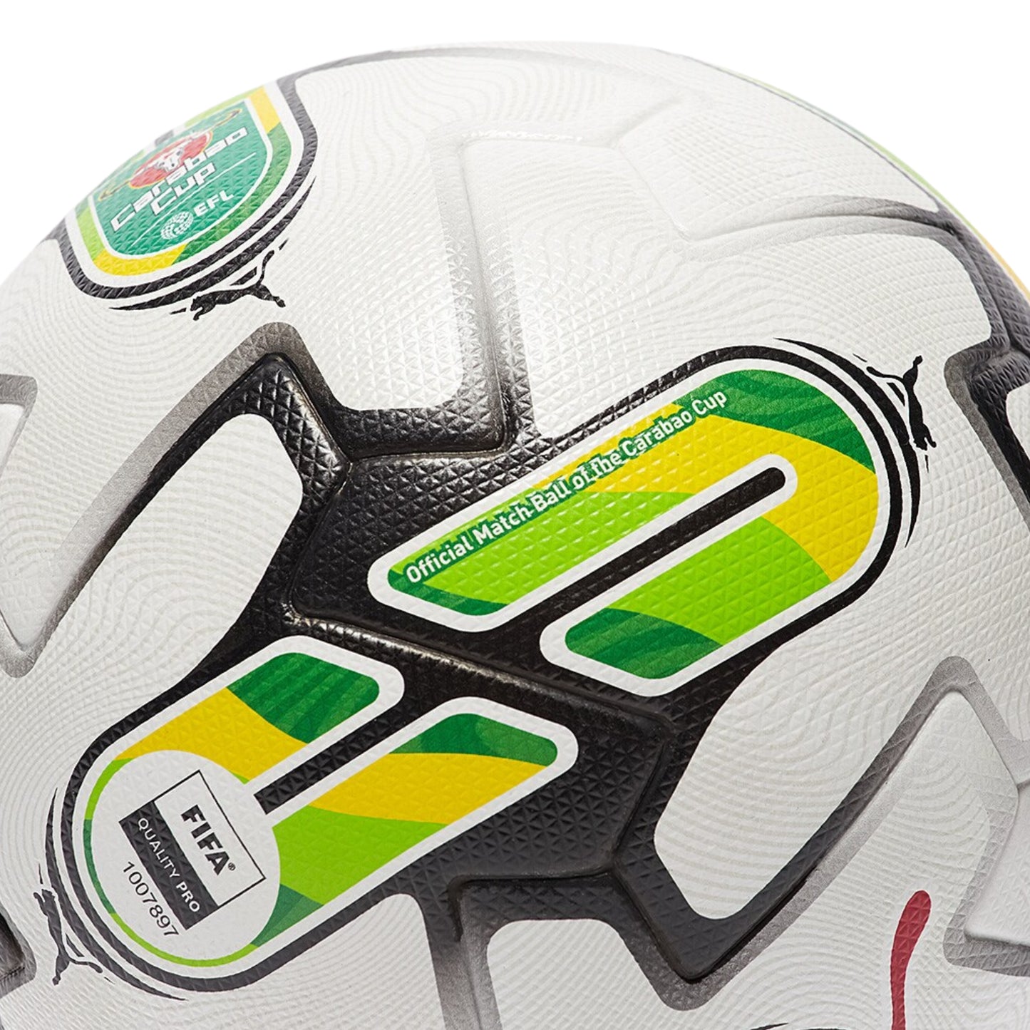 PUMA BALL SOCCER ORBITA 6 CARABAO CUP MS WHITE/GREEN (SS24)