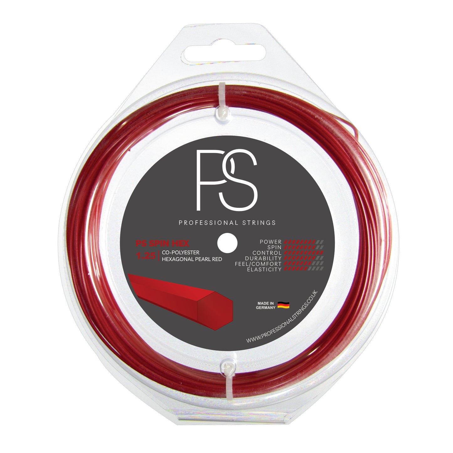 PRO STRING SPIN HEX RED 1.25MM SET