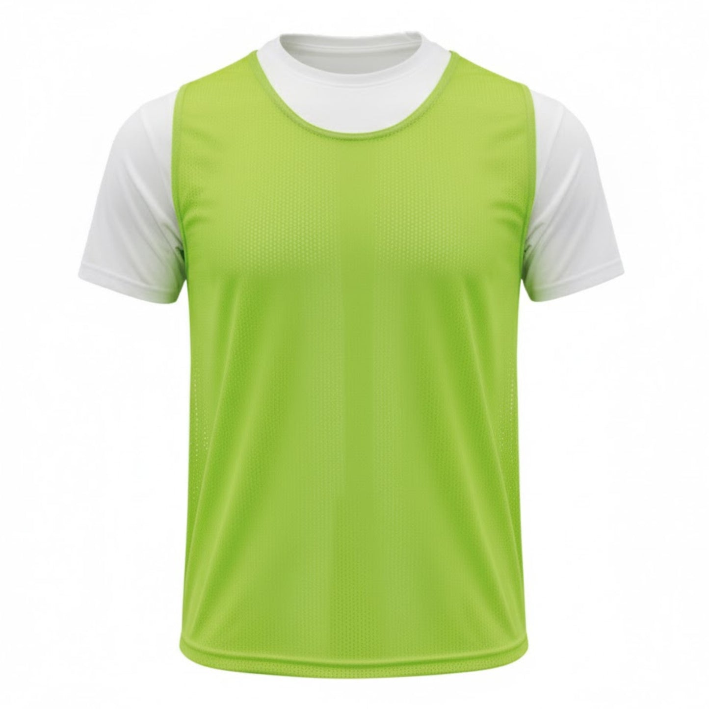 CHS VEST MESH JNR FLU GRN (10)