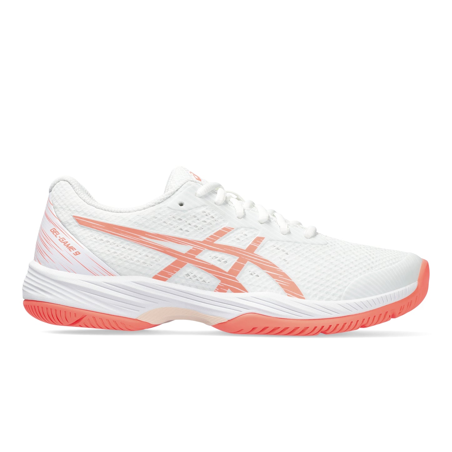 ASICS SHOE G-GAME 9 WN WHITE/SUN CORAL (SS24)