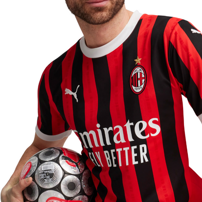 PUMA SOCCER JERSEY HOME AC MILAN RED 24/25
