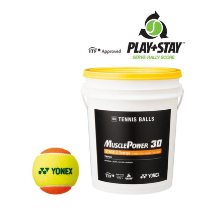 YONEX BALL TENNIS PLAY AND STAY ORANGE BUCKET (60)