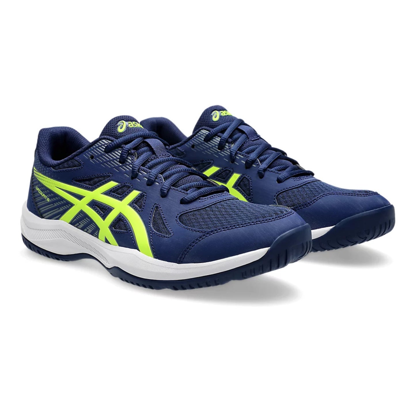 ASICS SHOE UPCOURT 6 MN BLUE/SAFETY YELLOW (AW24)