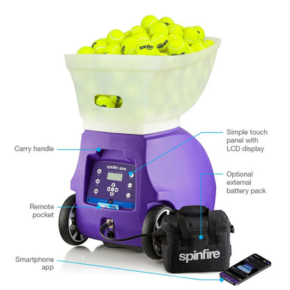 SPINFIRE PADEL BALL MACHINE (PRO 2 V2) COMPLETE