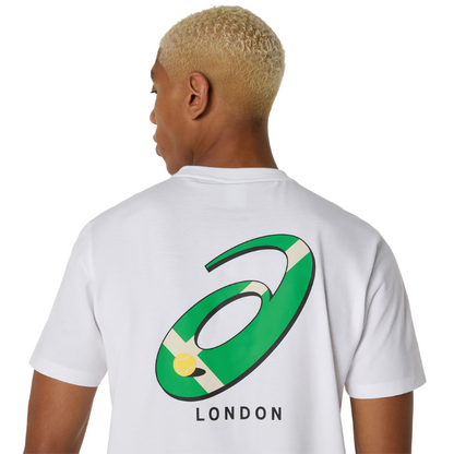 ASICS SHIRT TEE COURT GRAPHIC MN WHITE (SS25)