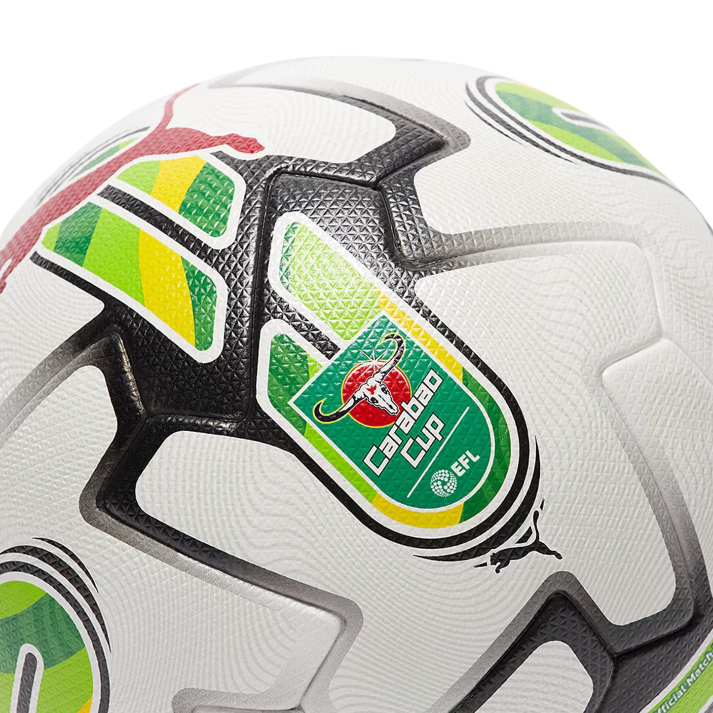 PUMA BALL SOCCER ORBITA 6 CARABAO CUP MS WHITE/GREEN (SS24)