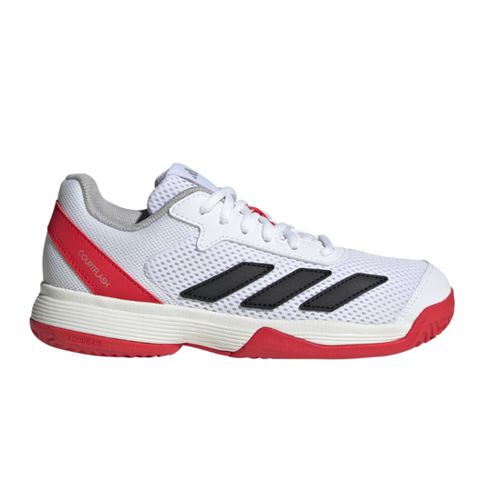 ADIDAS SHOE COURTFLASH KID CLOUD WHITE/LUCID RED (SS25)