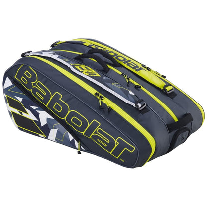 BABOLAT BAG ALCARAZ PURE AERO 12R GREY/YELLOW